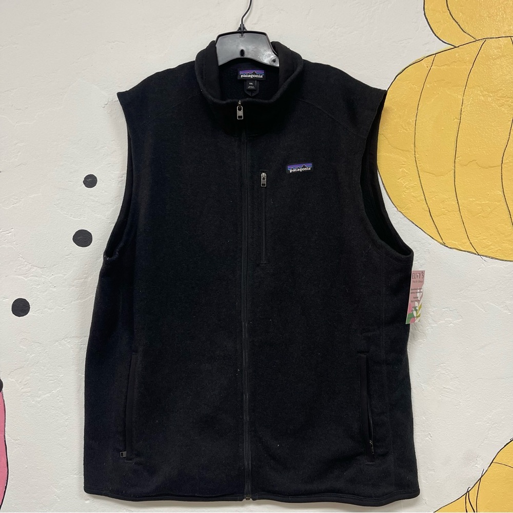 Patagonia Better Sweater Black Fleece Full Zip 25881 Vest Men’s Size XXL